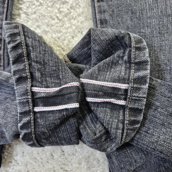 Taylor Stitch Selvedge Jeans Mens 30/34 Faded Black Slim Straight 80s Rock Punk